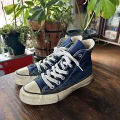 コンバースオールスター ハイカット ネイビー USA製 キッズ