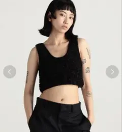 ニットツイードベスト　EDITION ブラック