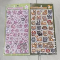 【正規品】ボンボンドロップシール 和柄 柴犬 第一弾 犬 日本犬 桜 さくら