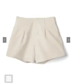 タックハイウエストショートパンツ