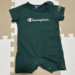 Champion ダークグリーン ロンパース 70