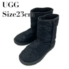 【美品】UGG アグ レース クラシックミニ ショートブーツ 23cm