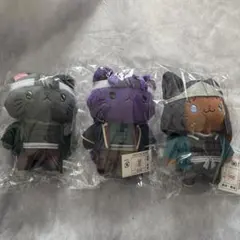 銀魂　with CAT アイマスク付きぬいぐるみキーホルダー　3点セット