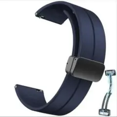 スマートウォッチ バンド (ベルト) 22mm シリコン マグネットバックル