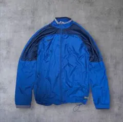 00s archive NIKE ナイロンジャケット ブルー M ドローコード