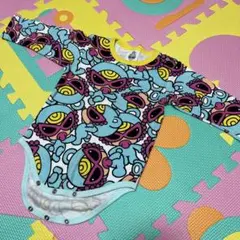 ヒステリックミニ ヒスミニ 総柄 テディ ロンパース