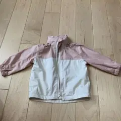ベビー アウター ピンク フード付き　SIMPLE FREE 90