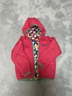 patagoniaキッズ フード付きジャケット ピンク