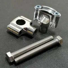 38mm 1.5インチ バイク用 クランプブラケット シルバー 38mm 1.5インチ バイク用 クランプブラケット シルバー - メルカリ