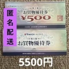 ヤマダ電機 株主優待券 5,500円分 - メルカリ