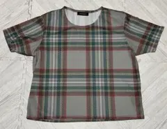 PHENOMENON フェノメノン チェック柄 メッシュ Tシャツのサムネイル
