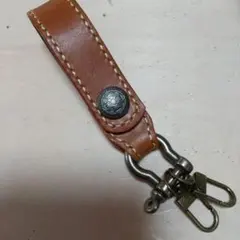 レザーキーリング メタル金具付き