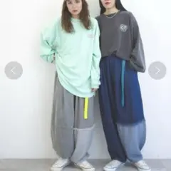 ニコアンドMODE NORM COREリメイクフウデニムバルーンパンツ L