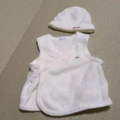 ミキハウス　新生児用　ベスト&帽子