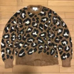 TIMELY WARNING ヒョウ柄ニット