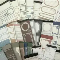 コラージュ素材　ラベル　フレーム　100点　おすそ分け