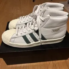 新品　未使用adidas Pro Model ホワイト/グリーン