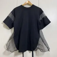 美品 Lui's ルイス オーガンジードッキングシアースリーブトップスのサムネイル