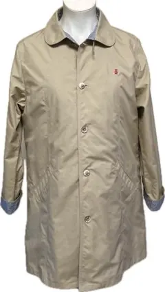 未使用☆f dash ファミリア ライナー付きポリエステルステンカラーコートM☆