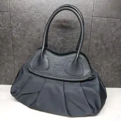 極美品 シビラ Sybilla ハンドバッグ ミニバッグ 本革×ナイロン 黒のサムネイル