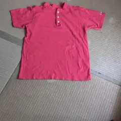 Champion ヘンリーネック ポロシャツ レッド Mのサムネイル