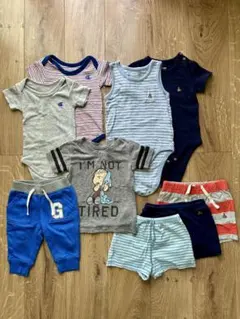 【土日セール】ベビー夏服9点セット70〜80cm 男の子 まとめ売り