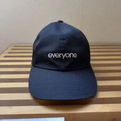 新作】everyone エブリワン cap キャップ コットン 黒 ブラック - メルカリ