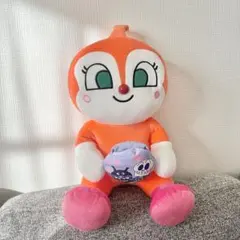 アンパンマン　なかよし小物入れぬいぐるみLL ドキンちゃん