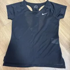 Nike DRI-FIT メッシュ トレーニングトップ 黒
