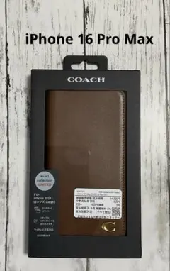 【新品未使用】COACH iPhone 16 Pro Max クリアケース 新品未使用】COACH iPhone 16 Pro Max クリアケース