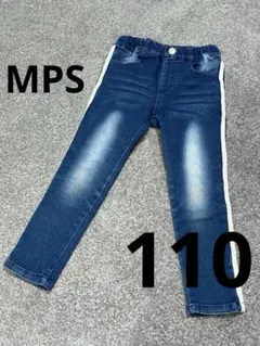 MPS デニムスキニーパンツ サイドストライプ サイズ110cm