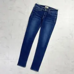 ヤヌーク パトリシア スキニーデニムパンツ ジーンズ 紺 25*LD266