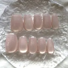 即購入OK！マグネットネイル❤︎水光マグネット❤︎ワンホンネイル❤︎ピンクネイル❤︎
