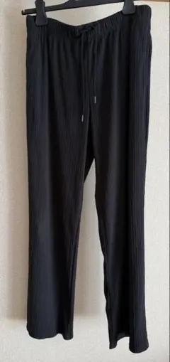 GU リブプルオンパンツ ブラック XL