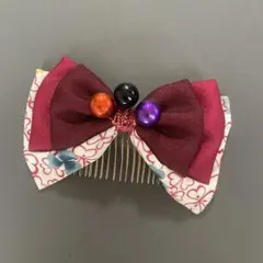 髪飾り　ヘアアクセサリー　リボン　和風