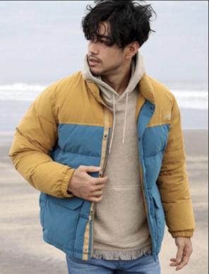 BAYFLOW ベイフロー　配色ダウンジャケット　美品