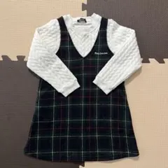 Mojojonion チェック柄ワンピース