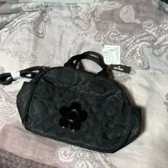 マリークワント　ミニボストン2wayトート　ブラック　最終価格