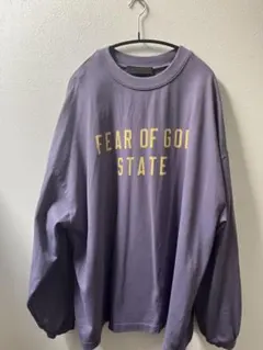 ESSENTIALS FEAR OF GOD パープル ロンT