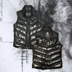 Jack Rose leather down vest 光沢　平成　punk