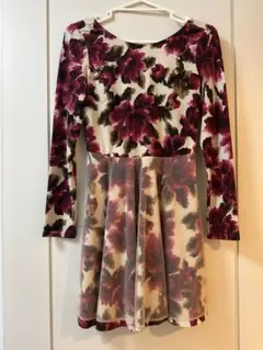 新品　リリーブラウンワンピース