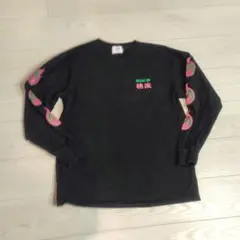 チュウカタベタイ MADE IN 極楽 ブラック サイズM ロンT