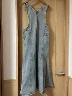 デニムノースリーブサロペットスカート　GORGE