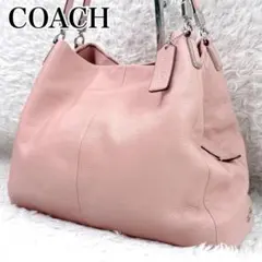 coach コーチ フィービー ピンク オールレザー ハンドバッグ 肩掛け