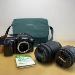 NIKONニコン　フィルム一眼レフカメラF50＋ズームレンズ2個のサムネイル