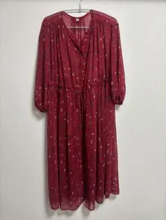 UNIQLO花柄シフォンワンピースS