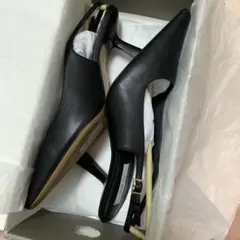 H&M ブラック ポインテッドトゥヒール EUR 39ボックス有り