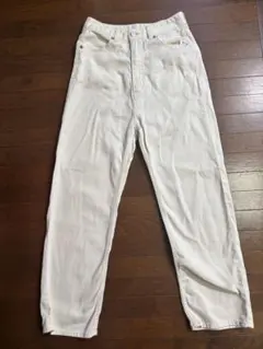 Urban research ホワイト ストレート デニム パンツ S