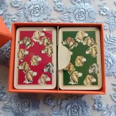 HERMESエルメス ミニトランプ 犬柄のサムネイル