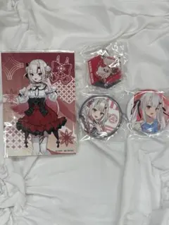 百鬼あやめ　ブロマイド　缶バッジ　キーホルダー　ホロライブ　まとめ売り